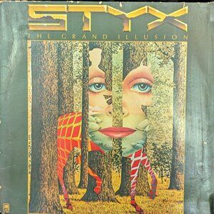 Styx The Grand Illusion Vinyl LP Record Come Sail Away VTG Vintage Album 1977